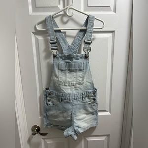 Blue Spice Size:9 Overall Shorts with stripes